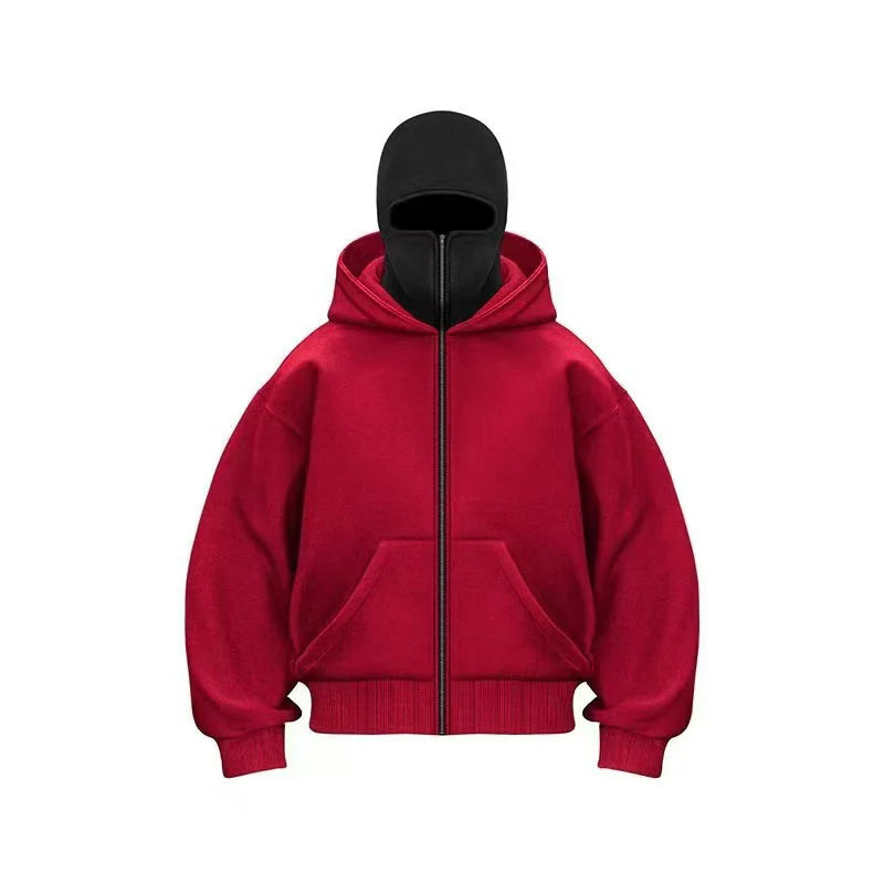 Bluza z kapturem zapinana na zamek