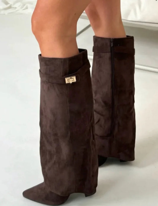 Suede Brown Boots