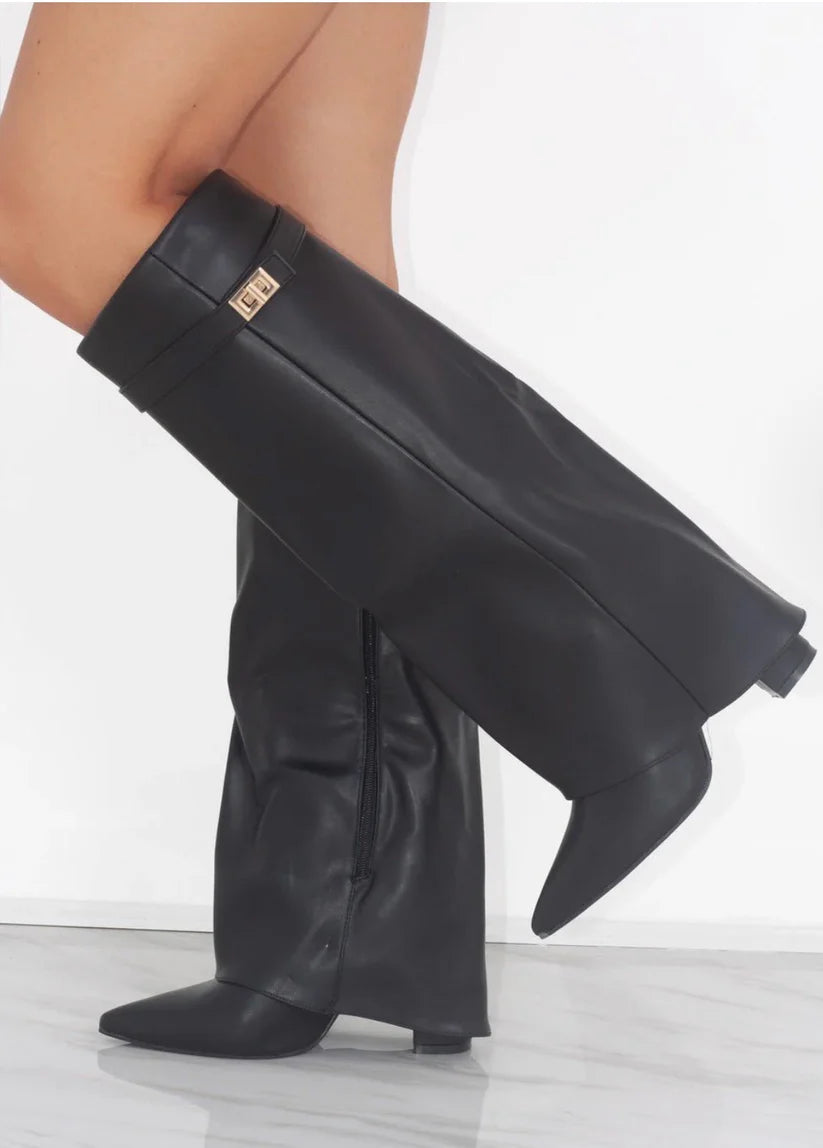 Leather Black Boots