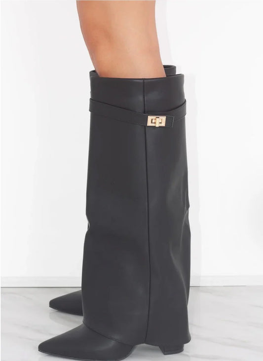 Leather Black Boots