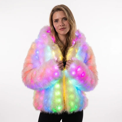 LED Fur Jacket