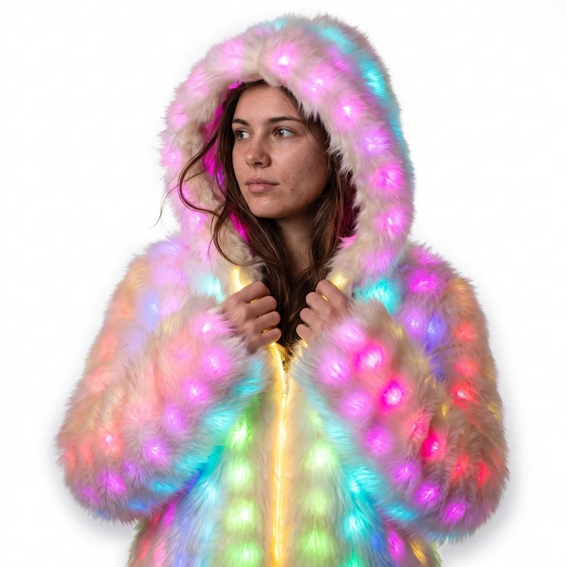 LED Fur Jacket