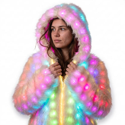 LED Fur Jacket